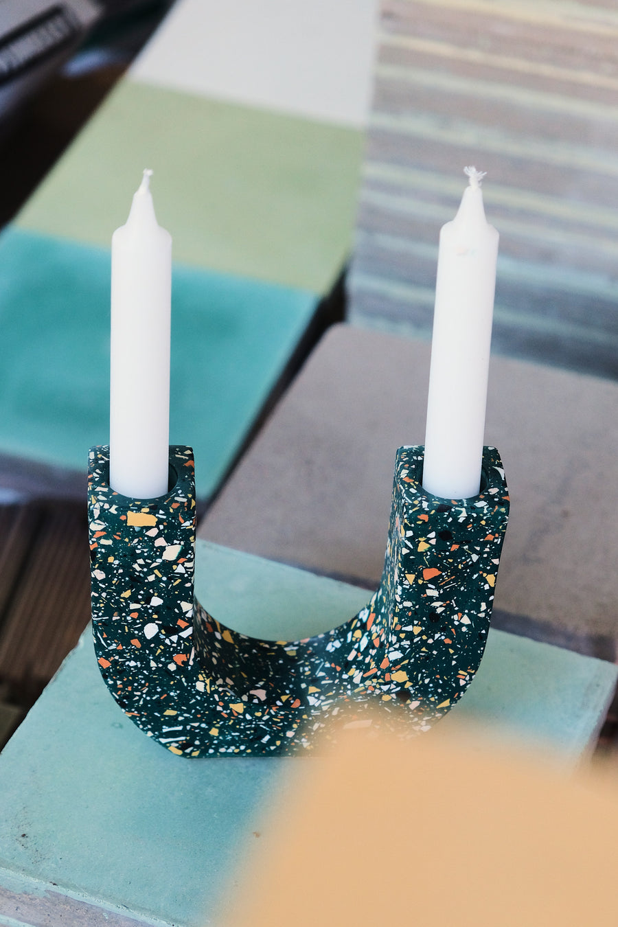 U-Shaped Candle Holder