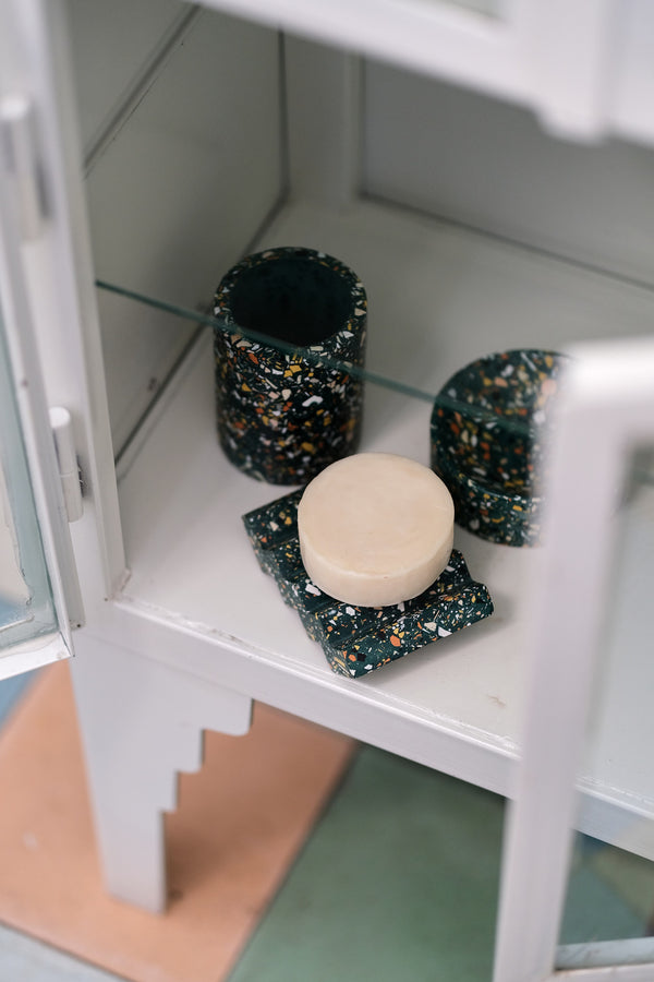 Zig-Zag Terrazzo Soap Dish