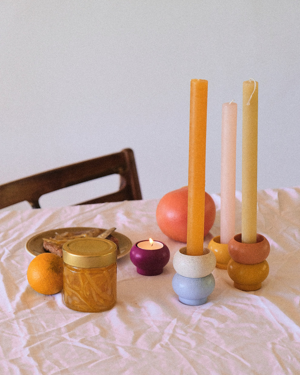 Stackable Candle Holder – alkaline