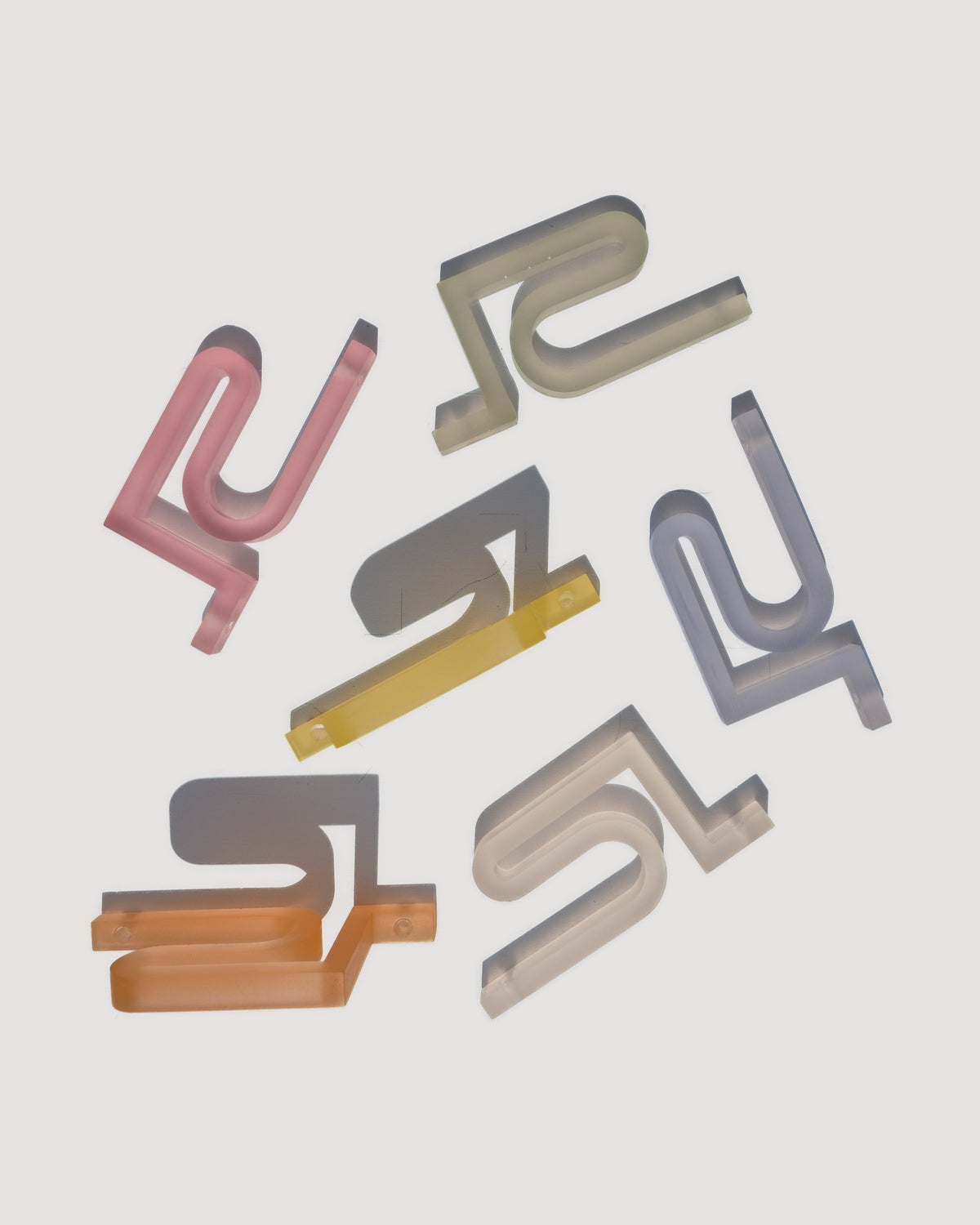 Traces - Frosted Resin Wall Hook