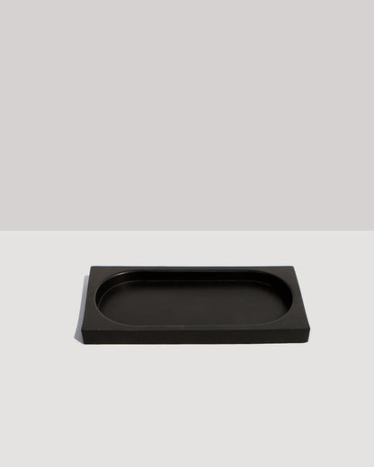 Alkaline The Slab minimalist resin tray – Black 