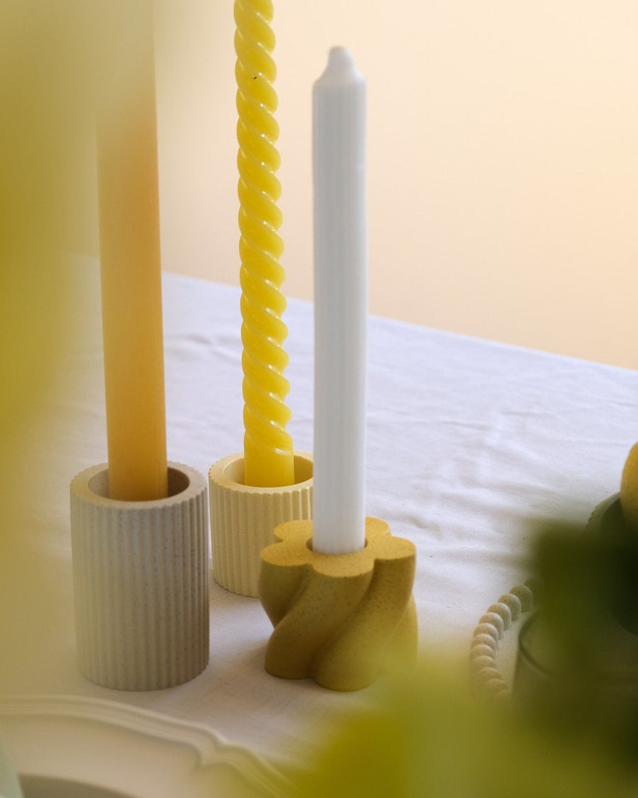 Swirl Dinner Candle Holder