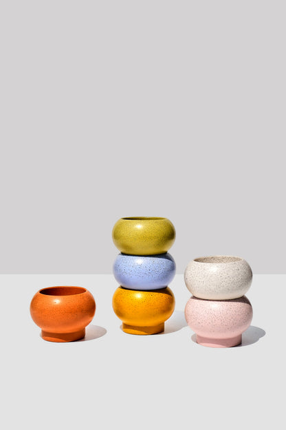 Stackable candle holders -stacked in multiple colours