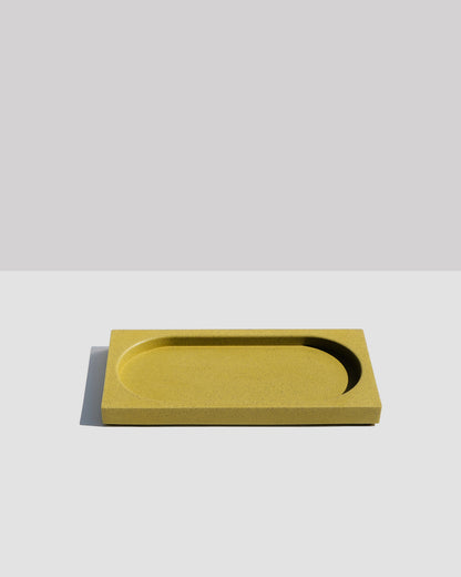 Alkaline The Slab minimalist resin tray – Muted Lime