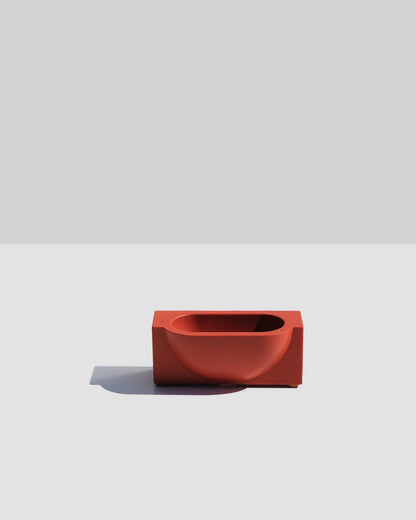 Alkaline The Block vertical resin soap holder – Terracotta