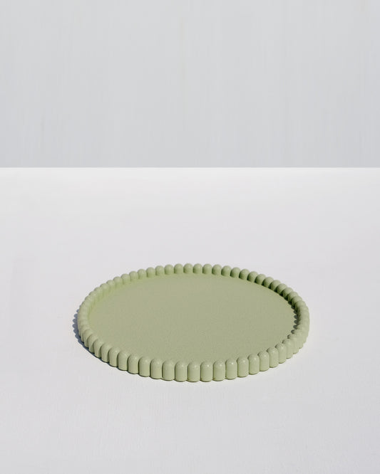 Ribbed Tray - Laurel Green