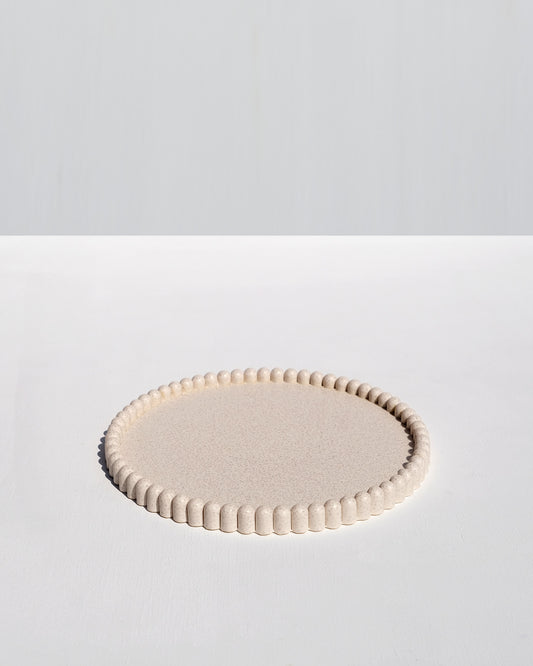 Ribbed Tray - Sand