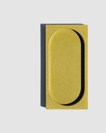 Alkaline The Slab minimalist resin tray – Muted Lime – top view
