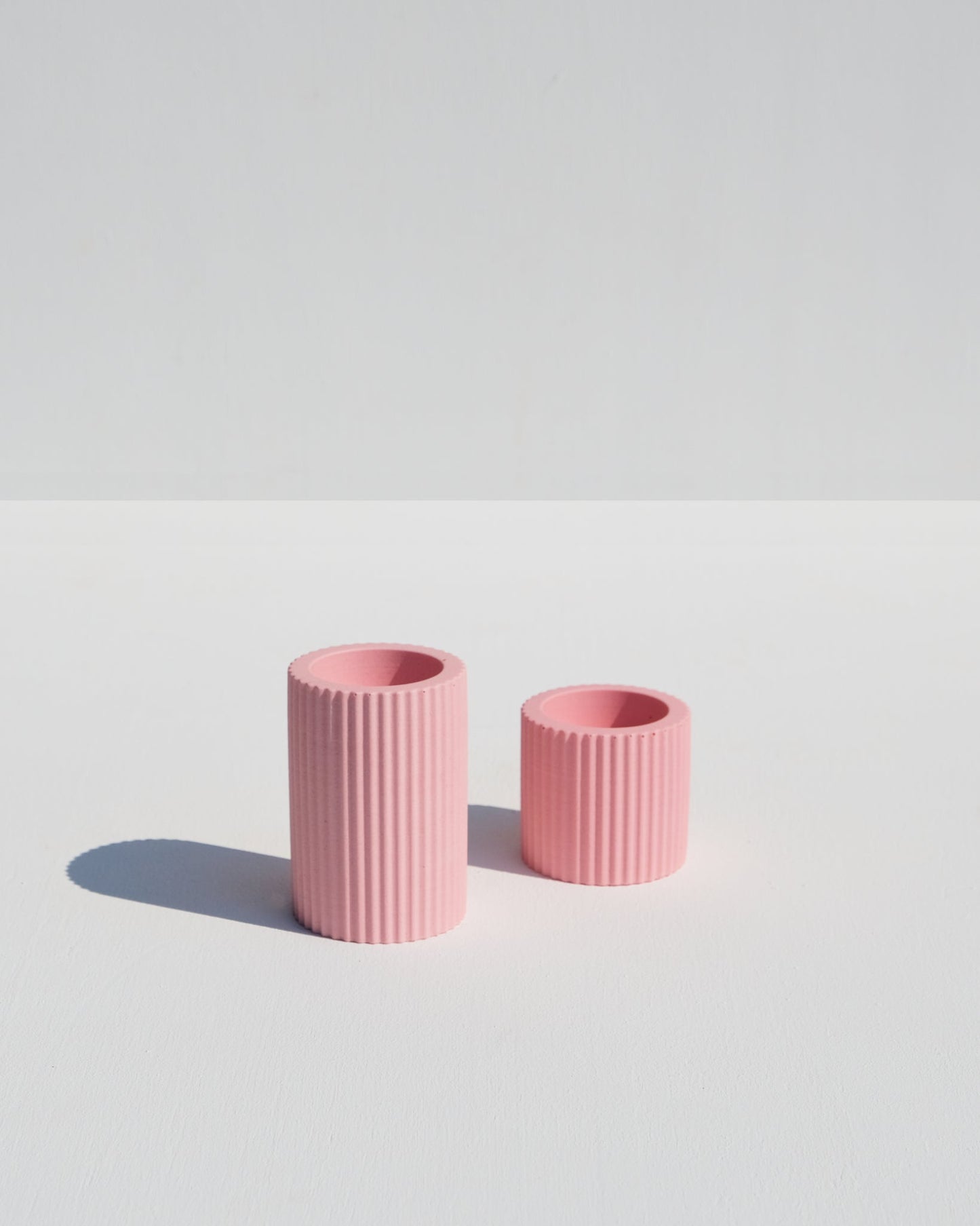 Ribbed Candle Holders, confetti