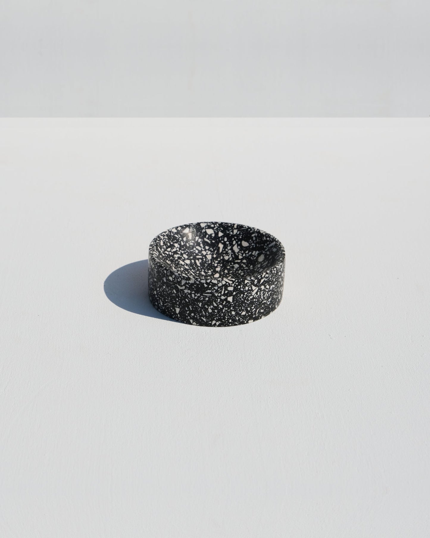 Trinket bowl, black terrazzo