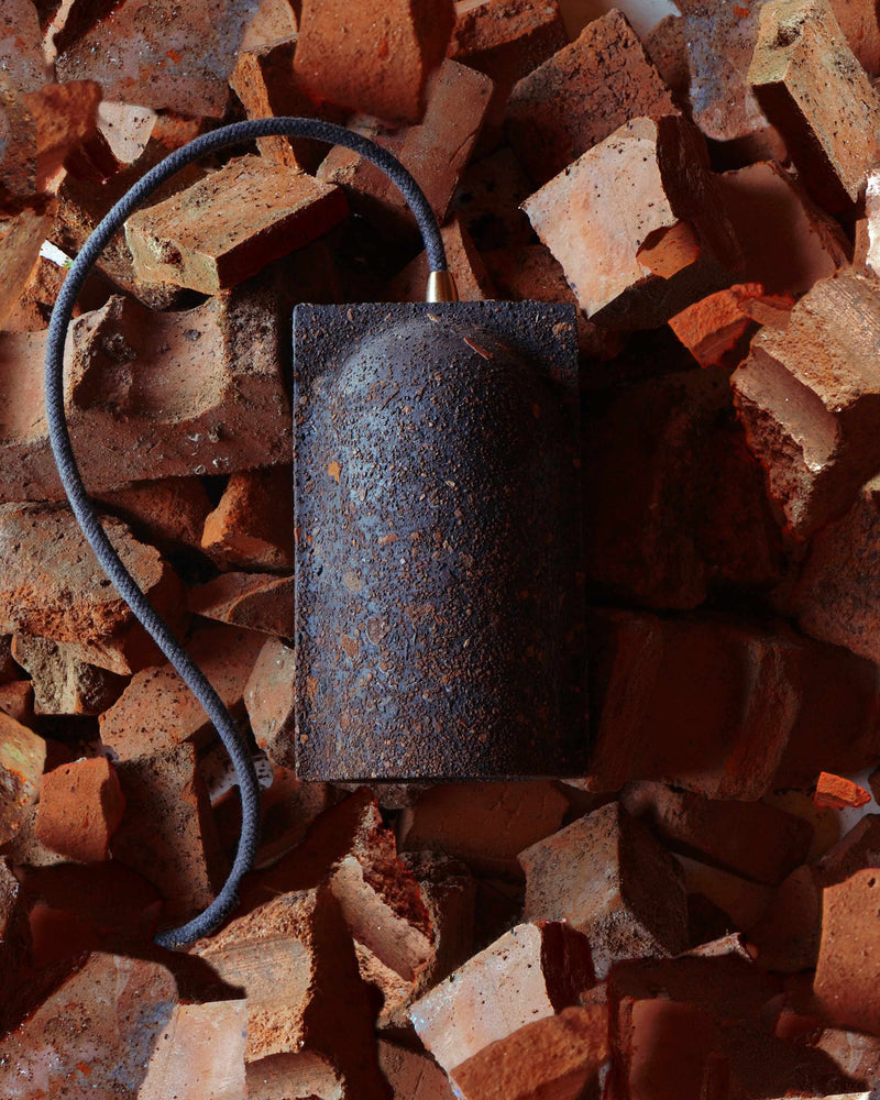 Cast from crushed brick