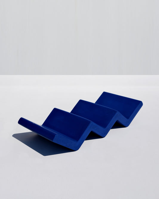 Zigzag Wine Rack - Cobalt